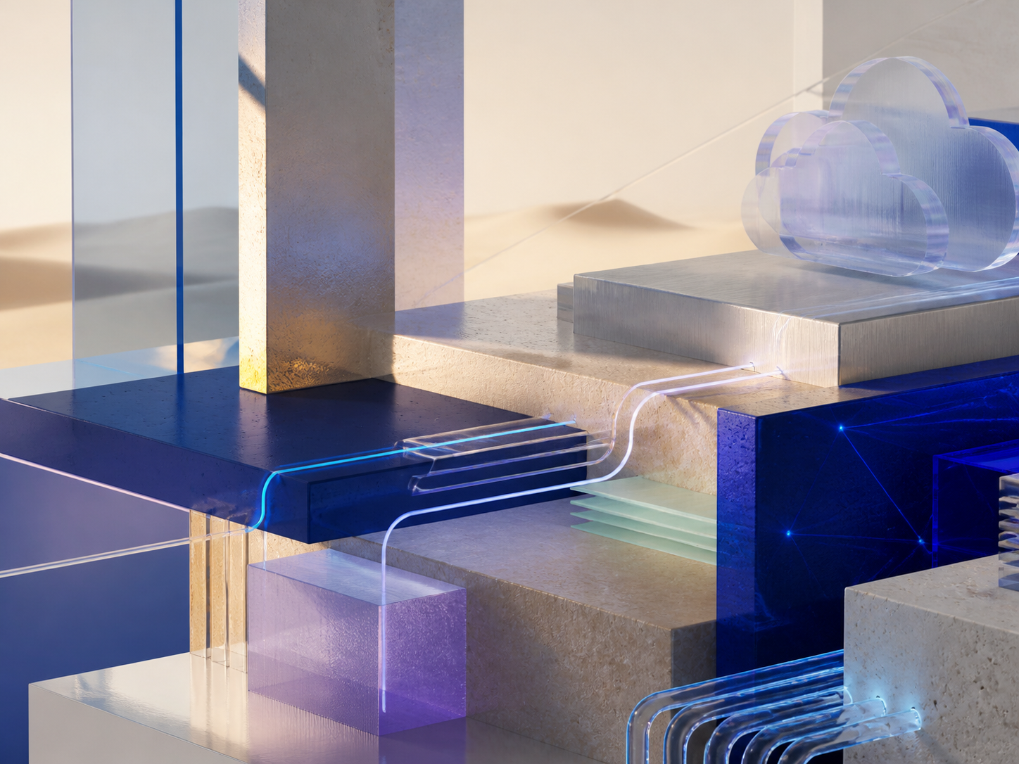 Editorial composition of connected infrastructure materials